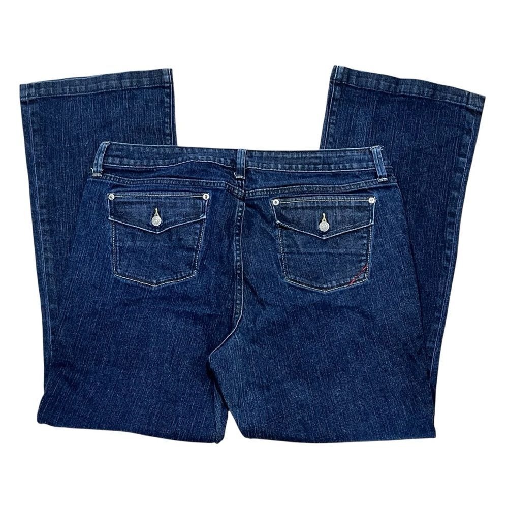 Banana Republic Wide Leg Jeans Urban Stretch Medium Wash Mid Rise Blue Denim - Picture 8 of 13